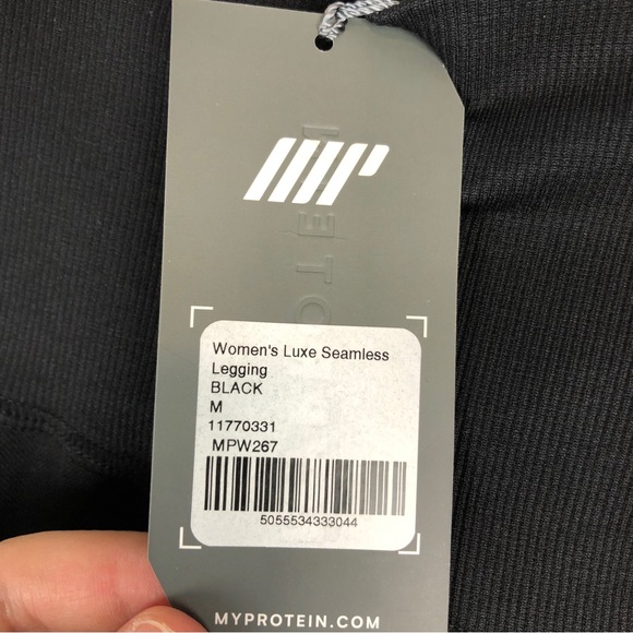NWT MP MyProtein Black Luxe Seamless Leggings - Picture 8 of 10